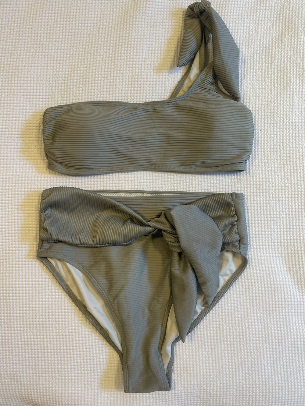 Rylee + Cru One-Shoulder Bikini Set